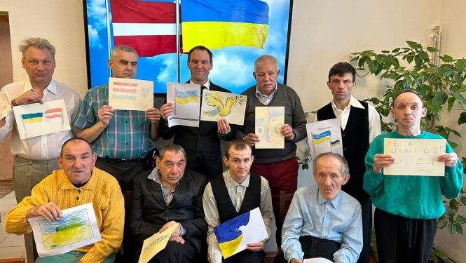 Ukrainas piemiņas pasākumā