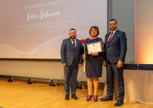 Labklājības ministrijas pārstāvji un VSAC "Latgale" darbinieki