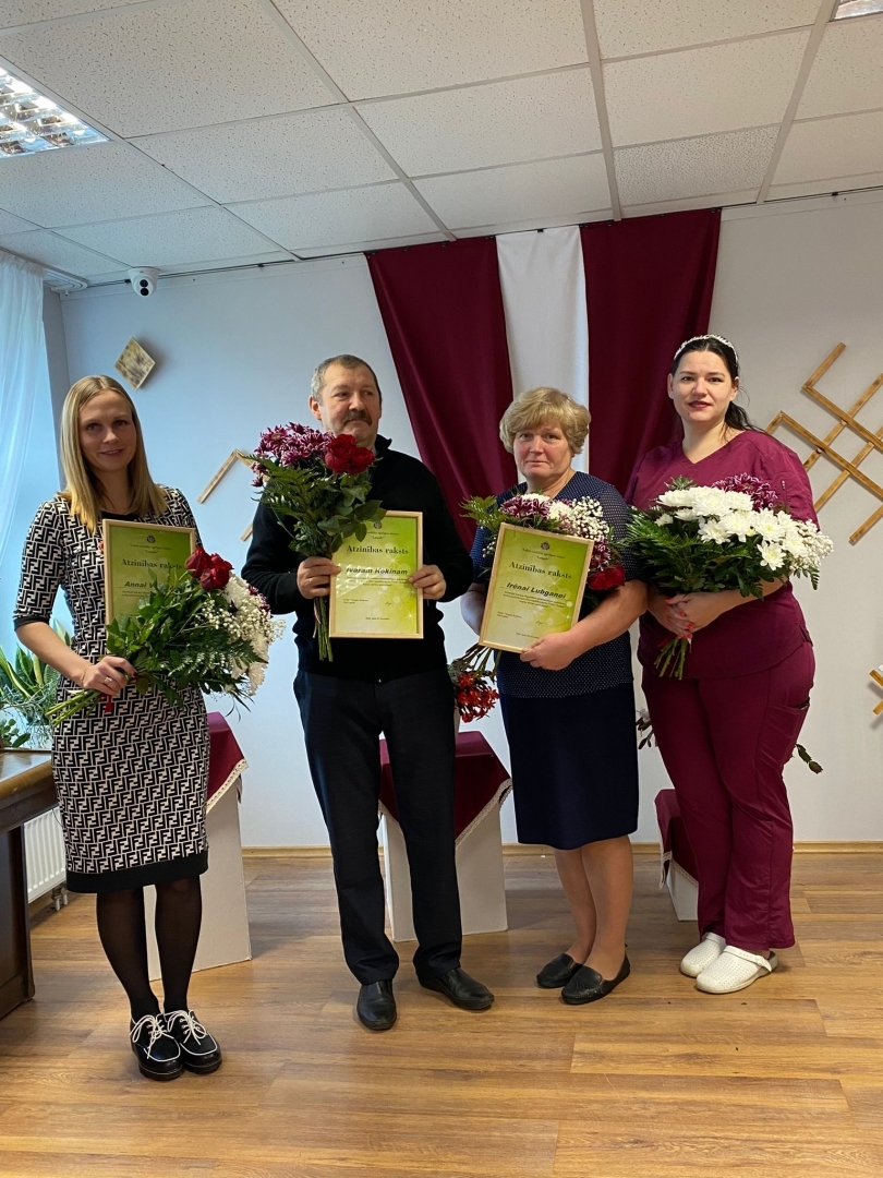VSAC "Latgale" darbinieki saņem goda rakstus