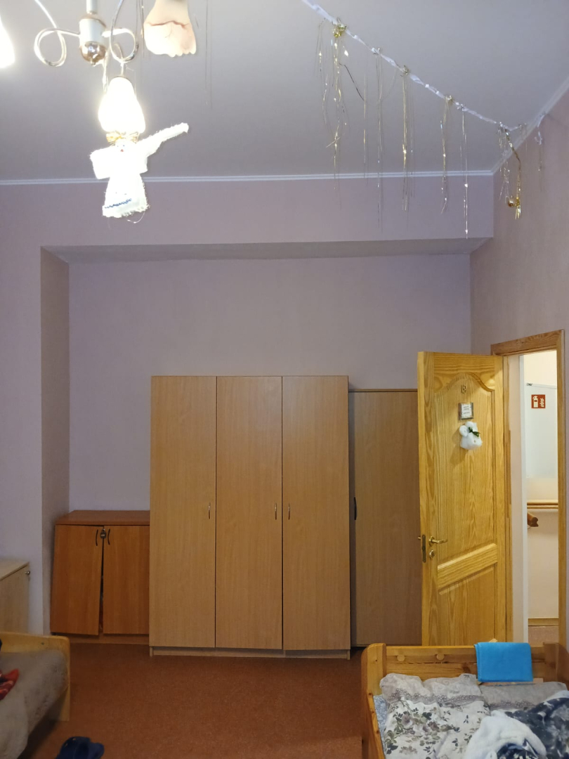 Filiāles telpas pēc remontdarbu veikšanas, iedzīvotāju istabiņa