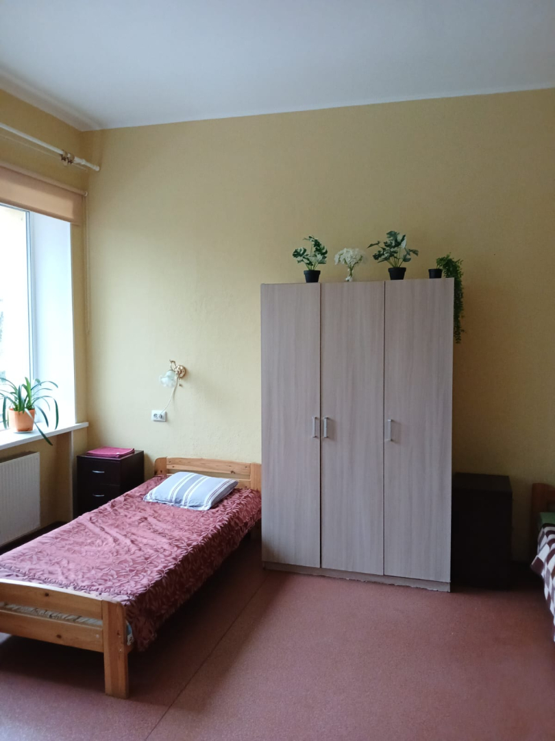 Filiāles telpas pēc remontdarbu veikšanas, iedzīvotāju istabiņa