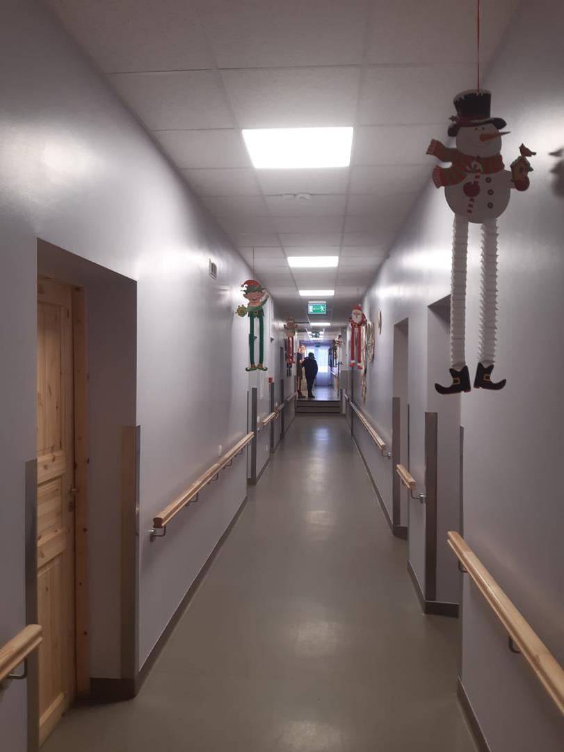 Filiāles telpas pēc remontdarbiem, gaitenis