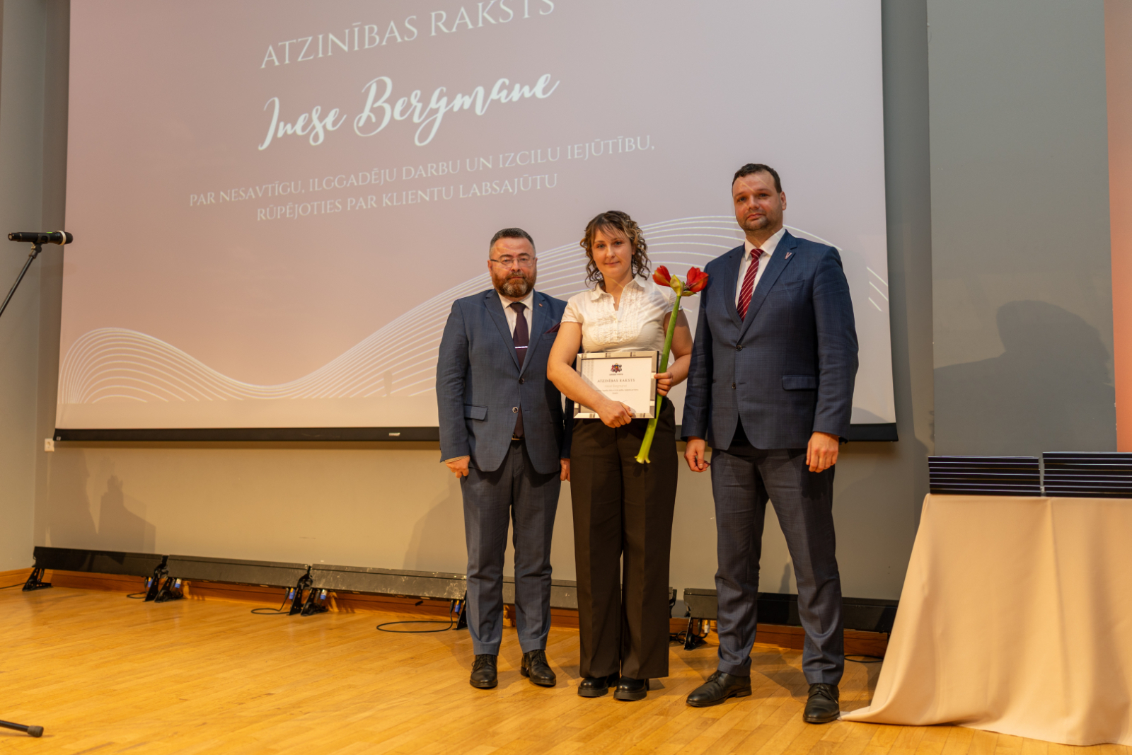 Labklājības ministrijas pārstāvji un VSAC "Latgale" darbinieki