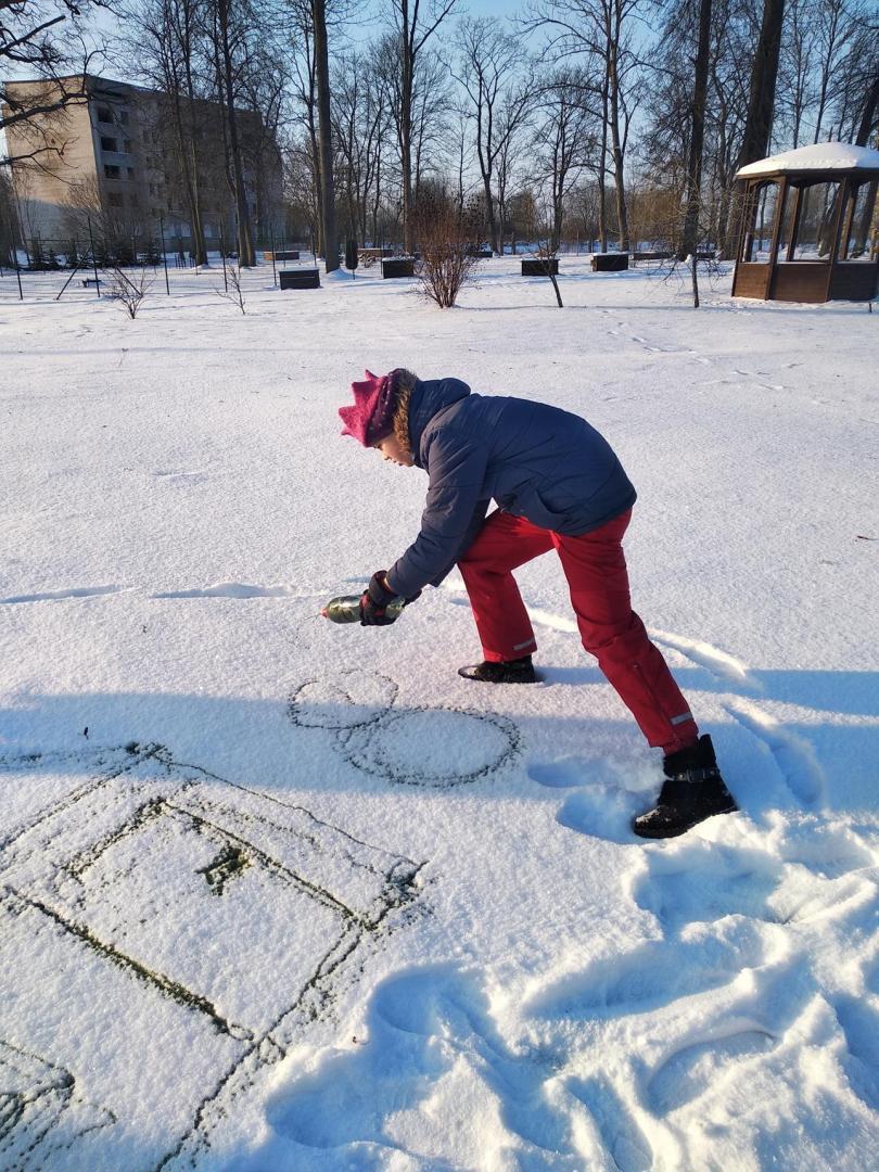 Filiāles "Kalkūni" klienti bauda ziemas priekus